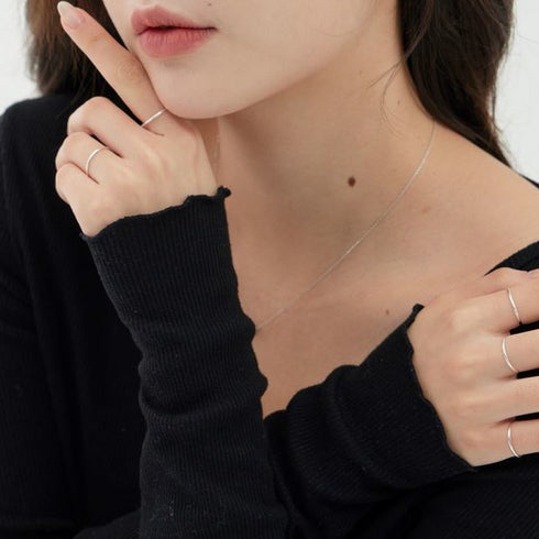 silver simple ring